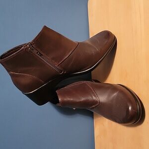 Brown Leather Ankle Boots